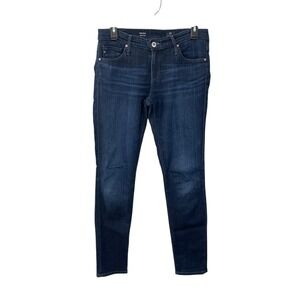 AG Adriano Goldschmied Stilt Cigarette Leg‎ Jeans Women's Sz 28R Dark Wash Denim